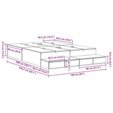 Storage Bed Frame Grey Sonoma 160 cm Engineered Wood 3335658