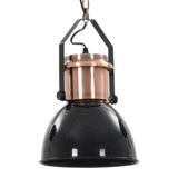 Ceiling Lamp Set of 2 Black and Copper Metal Medium 50868