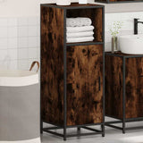 Bathroom Cabinet Smoked Oak 35x37.5x100 cm Engineered Wood 849241