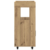 Bar Cart Artisan Oak 60 x 39.5 x 89 cm Engineered Wood 8015685