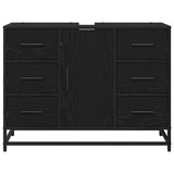 Bathroom Cabinet Black Oak 80 x 33 x 60 cm Engineered Wood 883633