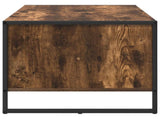 Coffee Table Smoke Oak 80 x 50 x 40 cm Engineered Wood 886434