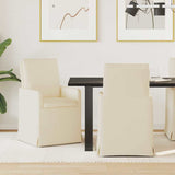 Dining Chairs 2 pcs Beige 57 x 67 x 98 cm Linen 42017913