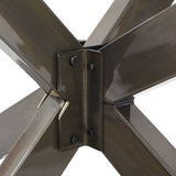 Dining Table Leg Spider Shape Black 120x68x cm Steel 4013115