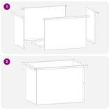 Garden Planter with LED Antracite 40 x 60 x 40 cm Steel 8008144