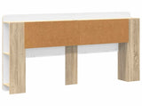Headboard Cabinet with Storage Sonoma Oak Engineered Wood 8001284