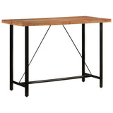 ZNTS Bar Table 150x70x107 cm Solid Wood Acacia and Iron 356371