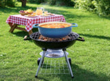 Cast iron 5QT cooking pot - Gradient blue - Includes two silicone gloves - Enamel pot 72431906