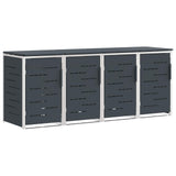 Wheelie Bin Storage Anthracite 276 x 77.5 x 112.5 cm 3422242