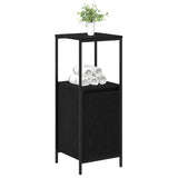 Bathroom Cabinet with Shelves Black Oak 36x35x95 cm 861912