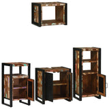 Bathroom Furniture Set 4 pcs Multicolour Solid Reclaimed Wood 3305673