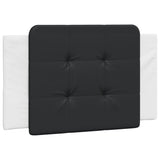 Bed Frame without Mattress "Zadar" White and Black 100x200 cm Faux Leather 3208169