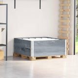 Pallet Collars 2 pcs Grey 100x100 cm Solid Wood Pine 4010291