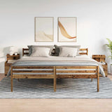 Bedside Cabinets 2 pcs with 2 Drawers Old Wood 40x36.5x62 cm 858647