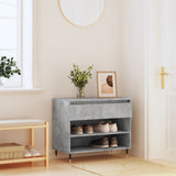 Shoe Cabinet Concrete Grey 70x36x60 cm Engineered Wood 831432