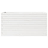 Garden Planter White 90x40x46 cm Solid Wood Pine 3282445