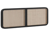 Headboard with Headboard Black 120 x 55 x 3 cm Rattan 42011569