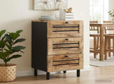 Storage Cabinets Natural 40 x 33 x 75 cm Solid Mango Wood 4018867