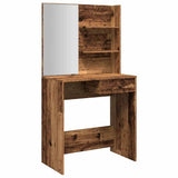 Dressing Table with Mirror Old Wood 74.5x40x141 cm 857007