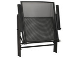 Reclining Garden Chair Set 5 pcs Anthracite Powder-coated Steel 3283762