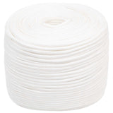 Multipurpose Utility Rope 8 mm 250 m White PP 420 kg Max Load 3472828