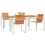 Garden Dining Set 5 pcs Solid Wood Acacia 3334809