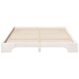 Bed Frame White 160 x 210 cm Solid Pine Wood 872903
