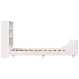 Bed Frame without Mattress White 90x190 cm Single Solid Wood Pine 3323711