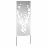 Garden Privacy Screen Silver 50 x 140 cm Galvanised steel 876334