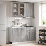 Kitchen Unit LYON 4 pcs Grey Sonoma Engineered Wood 3438360