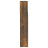 Headboard Cabinet Smoked Oak 220x19x103.5 cm 817261