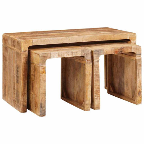 Nesting Tables Solid mango wood 4104561