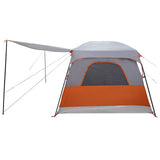 Family Tent with Roof Grey and Orange 420 x 305 x 200 cm 42028499