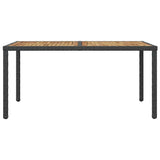 42913 7 Piece Outdoor Dining Set with Cushions Poly Rattan
