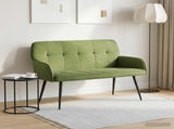 2 Seater Sofa with Metal Legs 2-Seater Light Green Velvet 42051054