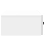 Wall-Mounted Side Table High Gloss White 87.5 x 34.5 x 17 cm 898159