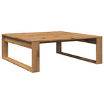 ZNTS Coffee Table Artisan Oak 100x100x35 cm Engineered Wood 856691