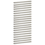 Garden Cover Profile 20 pcs 100 x 5 x 5 cm Stainless Steel 8013004