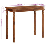 ZNTS Bar Table 120x60x107 cm Solid Wood Acacia 4102367