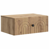 Wall-Mounted Bedside Cabinet 2 pcs Artisan Oak Engineered Wood 898124