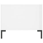 ZNTS Coffee Table High Gloss White 90x50x40 cm Engineered Wood 829214