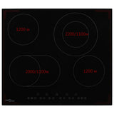 Ceramic Hob with 4 Burners Touch Control 6600 W 50785