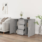 Sideboard Grey Sonoma 91x29.5x65 cm Engineered Wood 823348