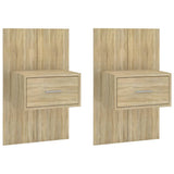 Wall-mounted Bedside Cabinets 2 pcs Sonoma Oak 810978