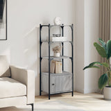 Bookcase 3-Tier Grey Sonoma 41x30x109.5 cm Engineered Wood 839001