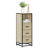 ZNTS Bathroom Cabinet Sonoma Oak 35x37.5x100 cm Engineered Wood 849250