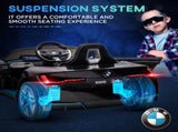 BMW i4 Licensed 12V Kids Electric Ride-On Car, with Remote Control, Portable Battery, Music, Horn, T3398P348391