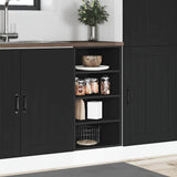 Bottom Cabinet Riga Black 40x44.5x81.5 cm Engineered Wood 854203
