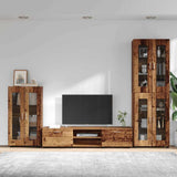 TV Cabinet Set with Shelf FLORIN 3 pcs Old Wood Engineered Wood 3397962