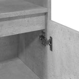 Bathroom Cabinet Concrete Grey 30x30x100 cm Engineered Wood 857210